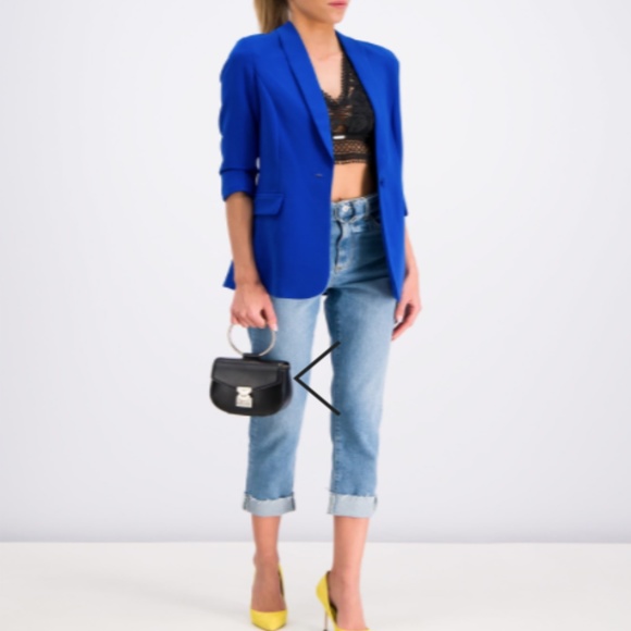 Guess Tiffany Black Lace Crop V Neck Top Sz M EUC - Picture 5 of 16